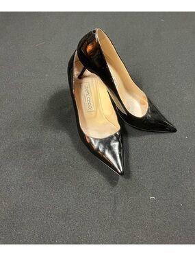 Jimmy Choo Black Patent Pointed Toe Stiletto Pumps